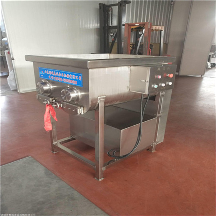 速凍水餃用真空和面機(jī)真的能提升皮的質(zhì)量嗎 大型凍肉板絞肉機(jī)的價格