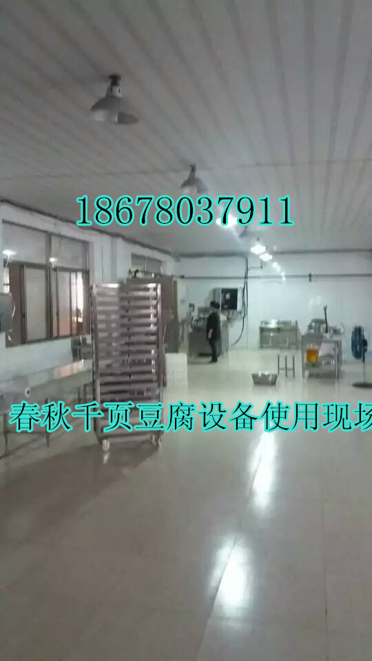 千頁豆腐設備使用現場