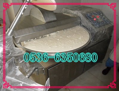 千頁豆腐高速斬拌機，高速斬漿機搭配真空去泡